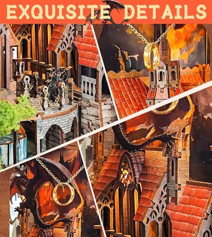 Spilay Book Nook Kit for Adults, Magic Miniature House Building Kit - Image 5