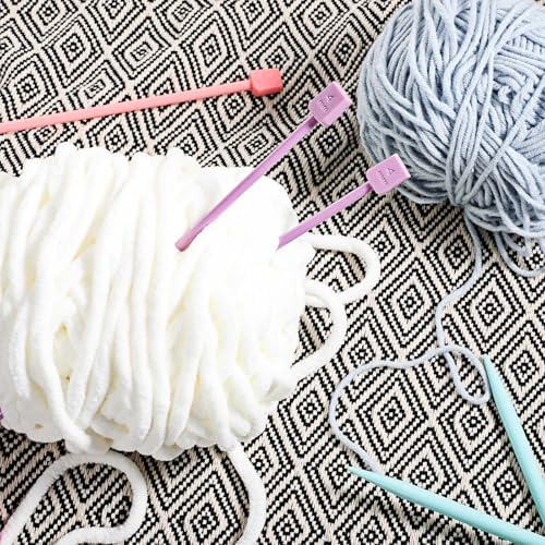 14 PCS Knitting Needles, 4 Mm-10 Mm Colorful Single Point Knitting Needle, Plastic Knitting Needles Set for Beginners Making Sweater, Scarf - Image 6