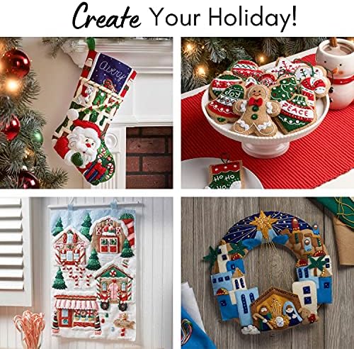 Bucilla 86430 Halloween Felt Applique Ornaments Kit (Size 2" by 2.5-Inch), Set of 12 - Image 4