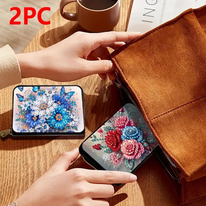 DDGYP DIY Diamond Painting Credit Card Wallet Kit for Women3.14*4.33*0.98in - Image 3