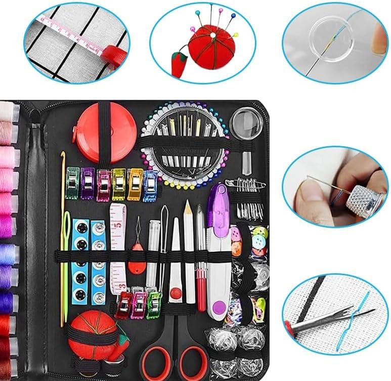 Premium Sewing Kit for Adults, Portable with Complete Sewing Supplies, Sewing Thread, Needle Threaders, Hand Sewing Kit & Needle and Thread Kit for Travel & Home Repair - Image 4