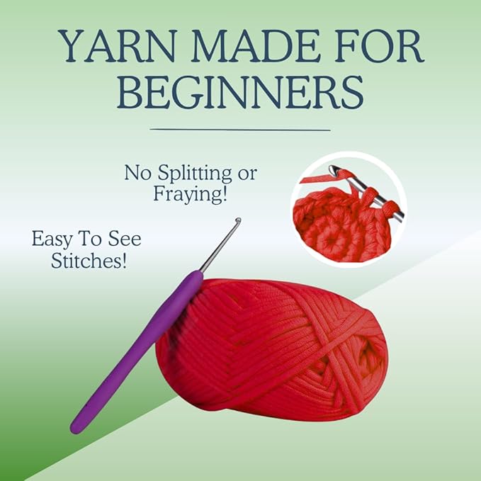 KelliDream Magic Circle Tool Inclusive Learn to Crochet Kit for Beginners; Step-by-Step Video Tutorials; All Supplies to Make Cute Amigurumi (Ladybug)