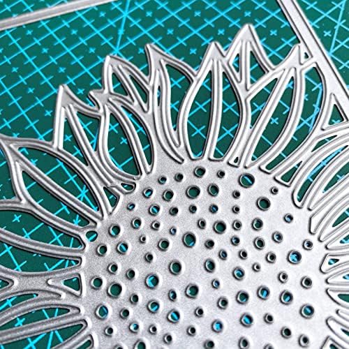 Sunflower Cutting Dies Frame Die Cuts for Card Making Craft Dies Background Embossing Stencils Scrapbooking Album Paper Card Decoration - Image 2