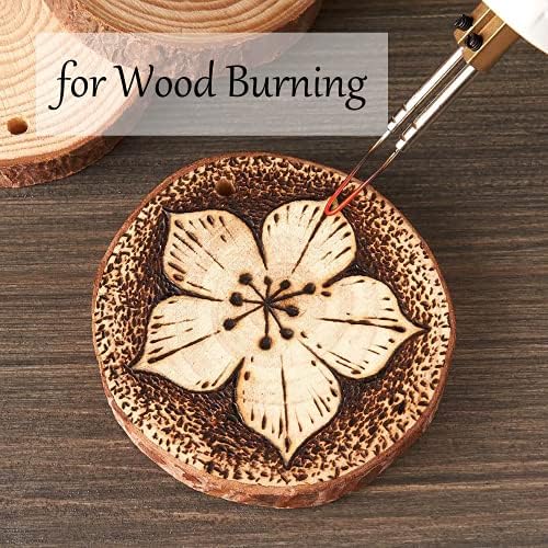 Natural Wood Slices for Crafts, 40 Pcs Unfinished Pine Wood Circles - Image 5
