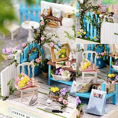 DIY Miniature Dollhouse Kit with Furniture Plus Dust Proof for Teens Adults - Image 4