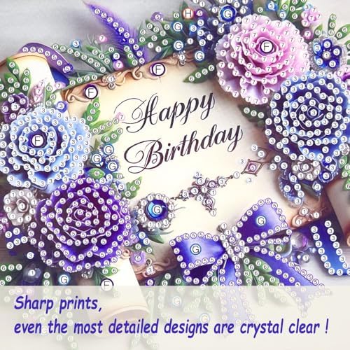 12 Packs Diamond Art Cards Kit, Diamond Painting Greeting Cards with Envelopes, DIY Card Making Kits for Adults, Gifts for Families, Friends, Partners (Birthday) - Image 6