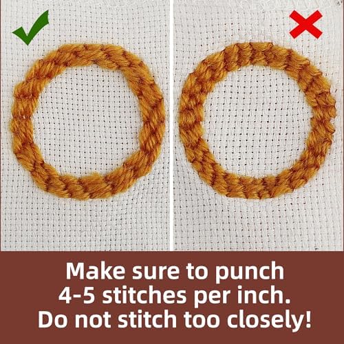 Temlum 6pcs Punch Needle Coasters Kit for Adults and Beginners(Landscape) - Image 4