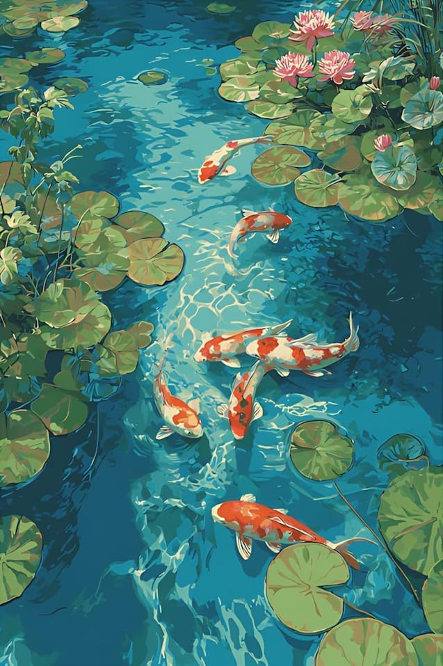 DYAIANGMU Fish Paint by Numbers Kit for Adults Beginners 19.6X15.7inch by Unknown