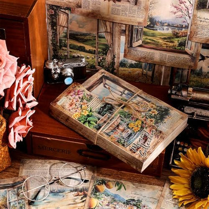 icceemee 160 Sheets Vintage Retro Scrapbook Paper, Junk Journaling Supplies Kit for Bullet Journals, Collage Art, Poster & Room Decor, Card Making, Gift Wrapping - Image 2