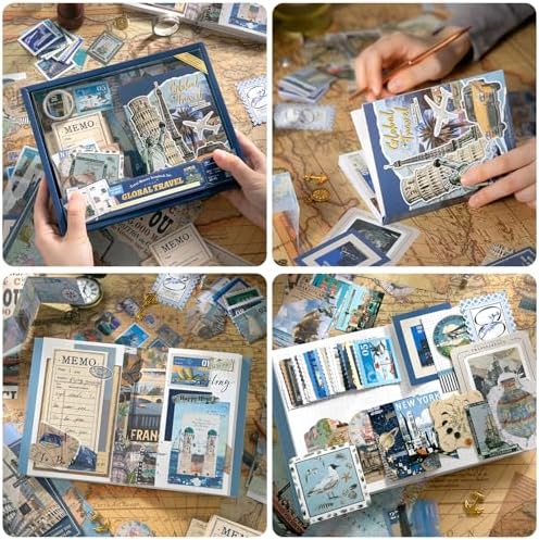 Scrapbook Supplies Kit, Vintage Junk journaling Supplies, Scrapbooking Kit - Image 4