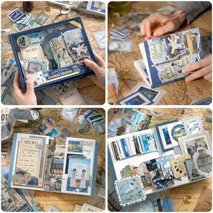 Scrapbook Supplies Kit, Vintage Junk journaling Supplies, Scrapbooking Kit - Image 4