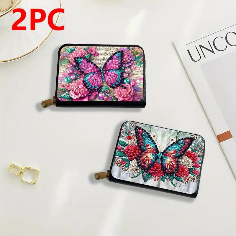 DDGYP 2PCS DIY Diamond Painting Wallet Making Kit,3.14 * 4.33 * 0.98in - Image 5