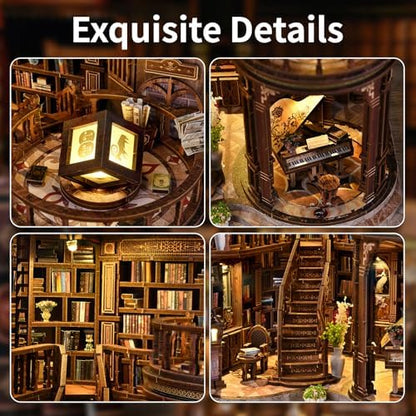 DIY Book Nook Kits for Adults - BookNook Miniature House Kit with LED Light - Image 5