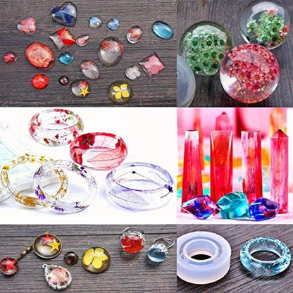 Sakolla15 Pcs Resin Casting Tools Set - Include Sand Papers, Polishing Blocks, Polishing Cloth, Round File, Semicircular File, Flat File and Scissors for Polishing Epoxy Resin Jewelry Making Supplies - Image 5