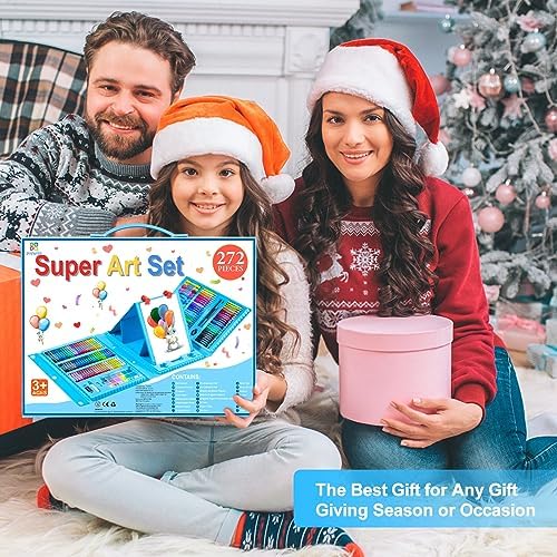 Art Supplies, 272 Pack Art Set Crafts Drawing Kit for Kids Girls Boys Teens - Image 3
