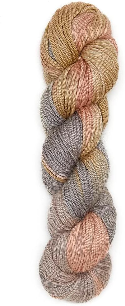 100% Baby Alpaca Yarn Wool 100g Hank DK Weight Hand Dyed Made in Peru - Heavenly Soft and Perfect for Knitting and Crocheting (Cream Dream, DK Hand Dyed - 100g Hank)