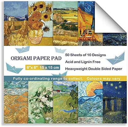 Origami Paper 6x6" Double Sided 50 Sheets 10 Colors Origami Kit,Craft Paper - Image 6