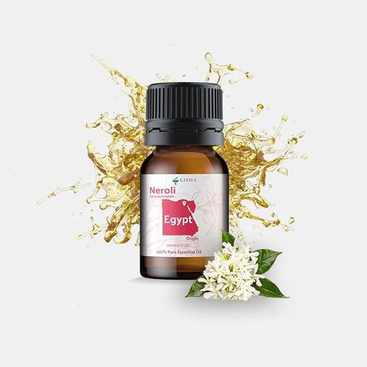 Nature Packaged Neroli Essential Oil - Direct from Egyptian Nile Delta Farms - Steam Distilled - Aceite Azahar for Aromatherapy, Massage, Diffuser, DIY Candle and Soap Making - 15ml