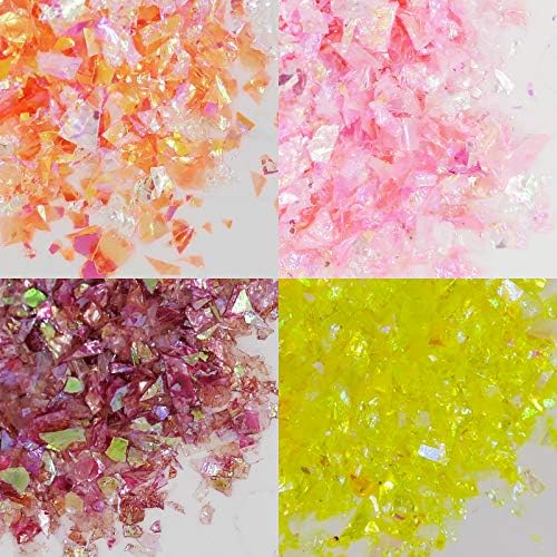 Bellelfin 14 Colors Resin Chunky Glitter Flakes Irregular Iridescent Sparkles Glitters Confetti Craft Supplies for Epoxy/Tumblers/Slime, Nail Art Design - Image 5