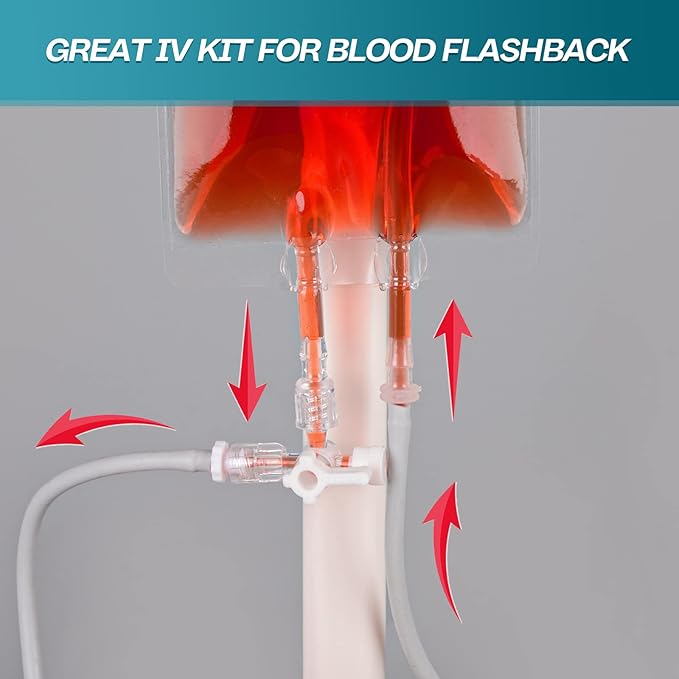 Medarchitect IV Practice Kit, IV Injection Pad for Venipuncture Training, IV Insertion Practice, Phlebotomy Blood Draw Kit for Medical Education and Nursing School