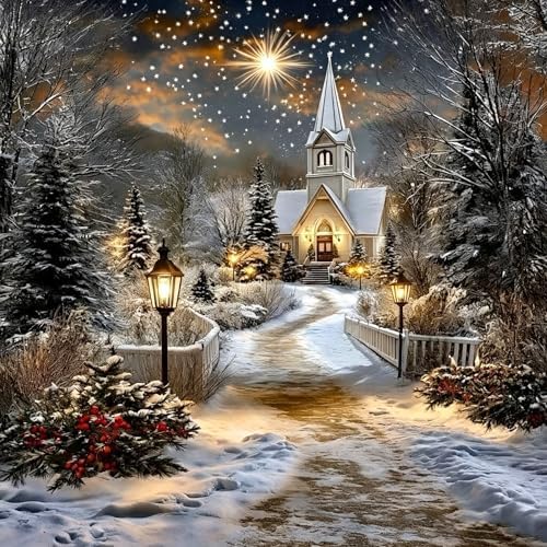 Xylogist Christmas Diamond Art Kits for Adults, Diamond Painting Kit by Xylogist