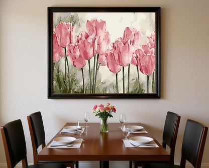 BAISITE Paint by Numbers Kit for Adults Beginners,20" Wx16 L Canvas for Painting Kits for Adults in Colorful Box Poppy Flowers-BSC002-Already Stretched on a Wooden Frame - Image 6
