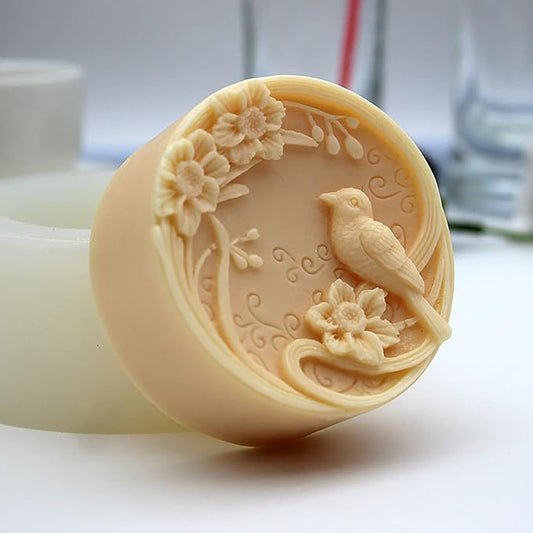 Bird Shape Bird Candle Animal Silicone Wave Spiral Candle Mold - Silicone Resin Casting Molds for Candle & Resin & Soap Craft Supplies