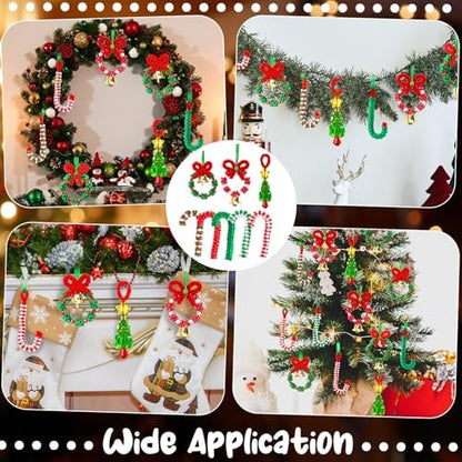Christmas Crafts for Adults,55 Sets Christmas Beaded Ornament Kit - Image 5