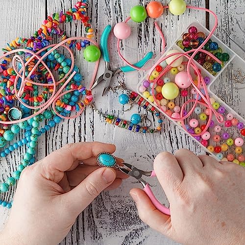 URSKYTOUS 3Pcs Jewelry Pliers Set Jewelry Making Pliers Tools Kit Include Jewelry Making Needle Nose Chain Nose Round Pliers Wire Cutter for Bracelet Beading DIY Craft Jewelry Making Supplies - Image 5