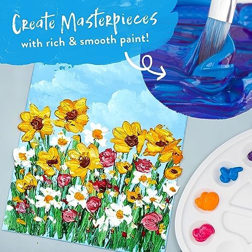 Chalkola 40 Acrylic Paint Set for Adults with 24 Acrylic Paints Kit (22ml) - Image 6