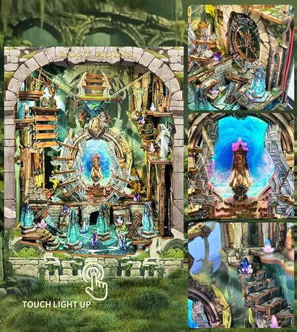Spilay Book Nook Kit for Adults, Magic Miniature House Building Kit - Image 3