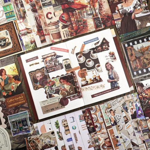 Holiday Scrapbooking Supplies Kit, A6 Notebook, Vintage Junk Journaling Kit - Image 3