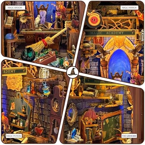 Book Nook Kit DIY Miniature House 3D Wooden Puzzle - Magic Academy - Image 6