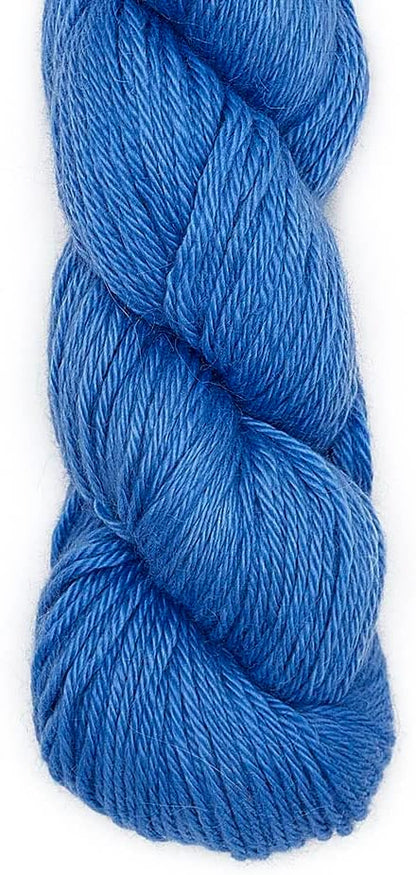100% Baby Alpaca Yarn Wool 100g Hank DK Weight Hand Dyed Made in Peru - Heavenly Soft and Perfect for Knitting and Crocheting (Little Boy Blue, DK Hand Dyed - 100g Hank)