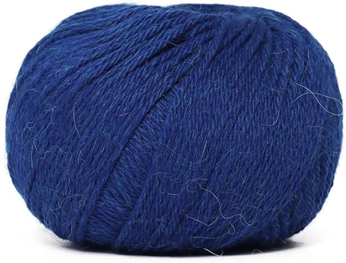 100% Baby Alpaca Yarn Wool Set of 6 Skeins (300 Grams) DK Weight - Made in Peru - Heavenly Soft and Perfect for Knitting and Crocheting Azure Blue, DK - 6 Skeins