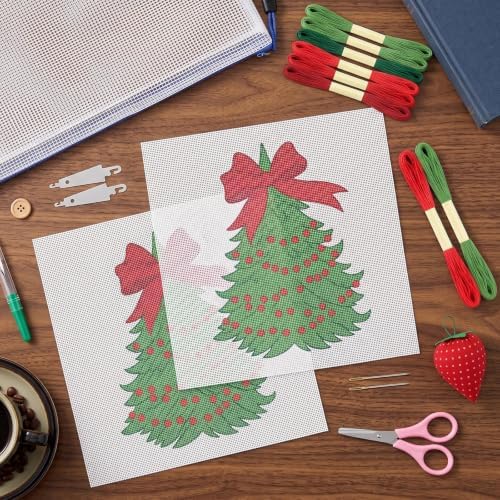 XunYee Needlepoint Canvas Kit, Christmas Tree - Image 4