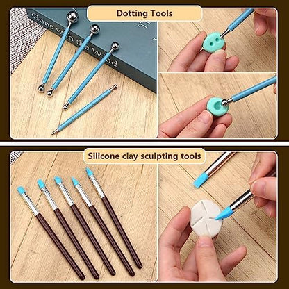 Clay Tools Kit, Pottery Tools, Polymer Clay Tools, Clay Sculpting Tools - Image 4
