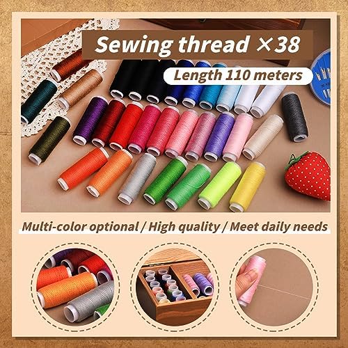 Hand Sewing Kits for Adults Needle and Thread Kit 196 Pcs Travel Sewing Kit - Image 4