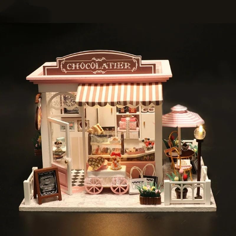 Miniature Wizardi Tiny Home Kit - Chocolatier Wooden Doll House Kit - Image 2