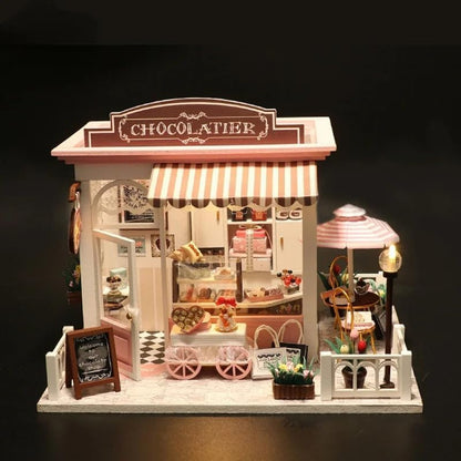 Miniature Wizardi Tiny Home Kit - Chocolatier Wooden Doll House Kit - Image 2