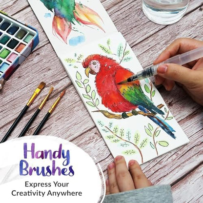Watercolor Paint Set - 50 Travel Watercolors Kit for Adults, Beginners - Image 5