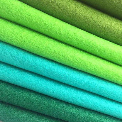 4pcs Thick 1.4mm Soft Felt Fabric Sheet Assorted Color Felt Pack DIY Craft Sewing Squares Nonwoven Patchwork (92x90cm Green) - Image 2