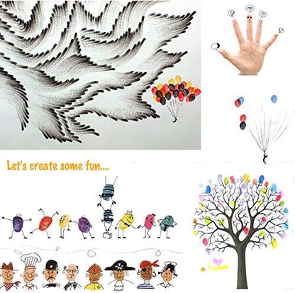 Lsushine 15 Colors Craft Ink Pads, Washable Stamp Pads for DIY Stamping - Image 3
