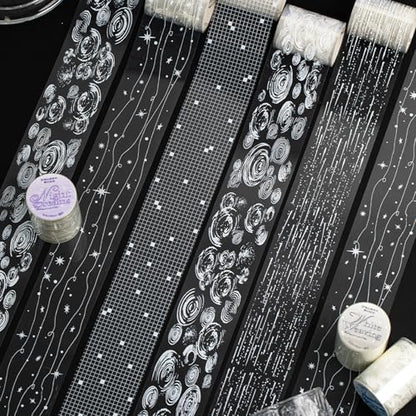Bomichi Junk Journal Supplies, 4 Rolls Decorative Tape for Scrapbook Supplies Junk Journal Card Making Picture Art Collage DIY - Image 7