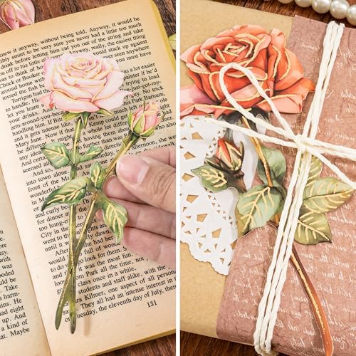 Mayplous DIY Flower Bouquet Craft Kit with Paper Rose, Tulip & Peony Die-Cut Floral Pieces, Foil Camellia Bouquet for Scrapbooking, Card Making & Mother's Day Decor (Kary) - Image 6