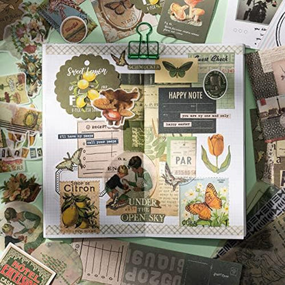 YagCu Aesthetic Scrapbook Kit, Junk Journal Scrapbooking Supplies, Vintage Journaling Set Bullet Journals Material, Large Collection for Women Adults Beginners, Arts Craft Ephemera - Image 7