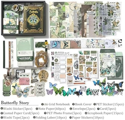 Scrapbook Supplies Kit, Vintage Junk journaling Supplies, Scrapbooking Kit - Image 5