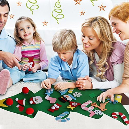 Aytai DIY Felt Christmas Tree for Toddlers, Hanging Christmas Decorations - Image 6