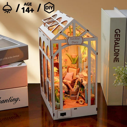 DIY Book Nook Kit-DIY Miniature Booknook Kit w/LED, Sunshine Diary - Image 5