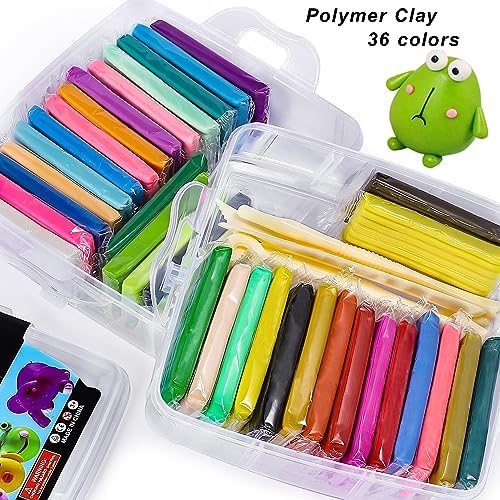 CiaraQ 36-Color Polymer Clay Oven Bake Modeling Kit - Image 2